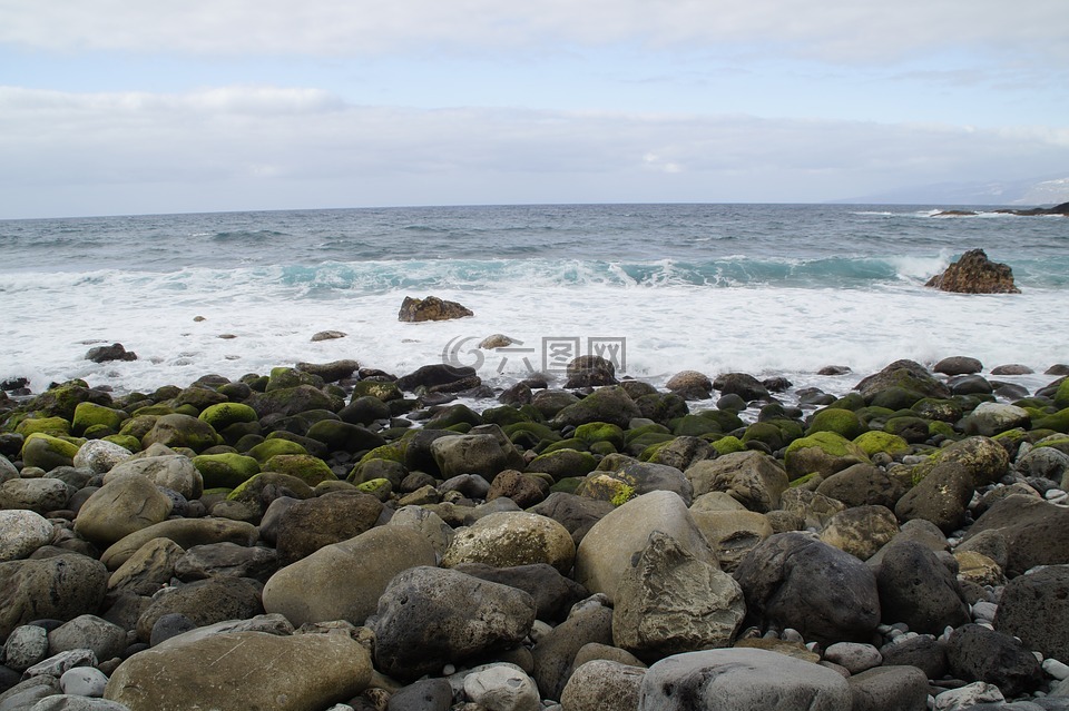 石头,银行,岸边的石头