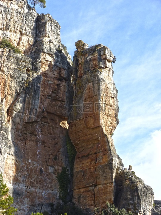 岩针,岩柱,石灰石