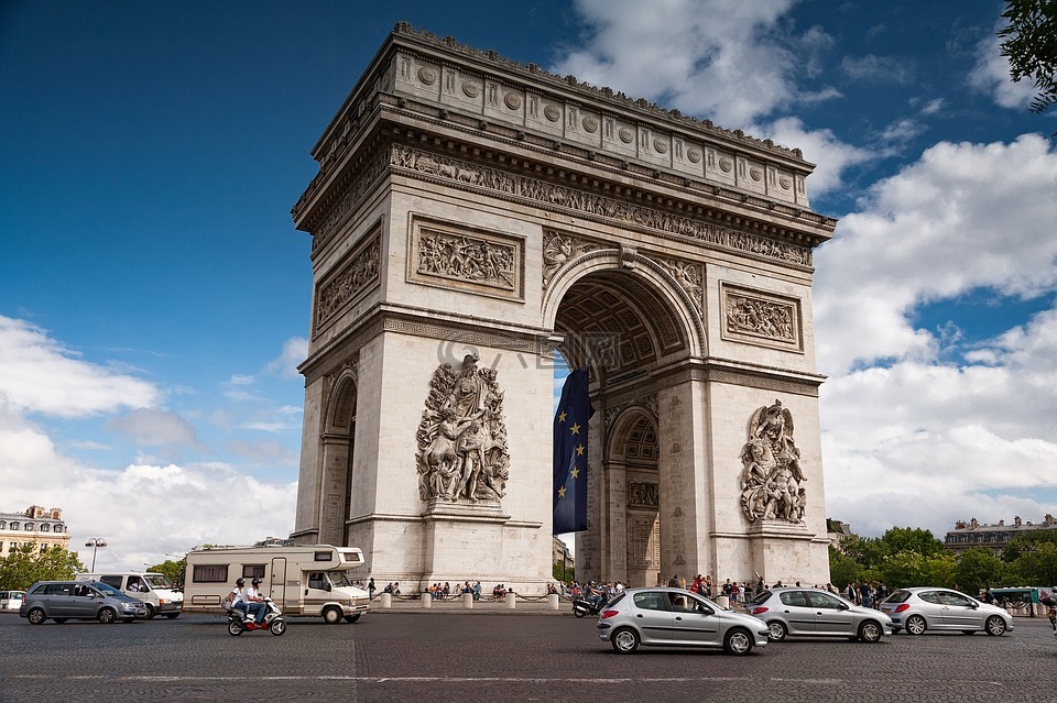 凯旋门,巴黎,景观