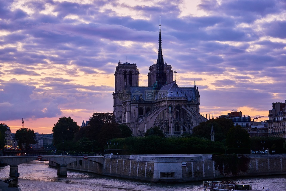 巴黎,法国,巴黎圣母院