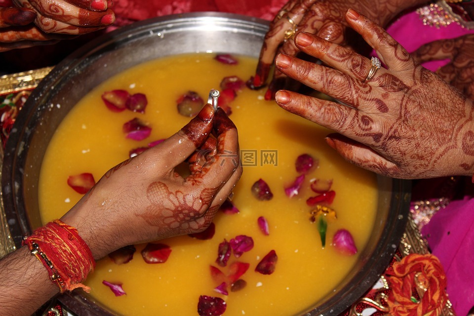 印度,婚姻,仪式