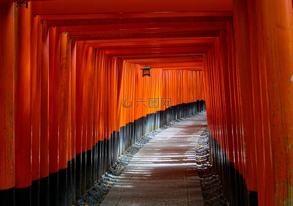 京都,日本,鸟居门