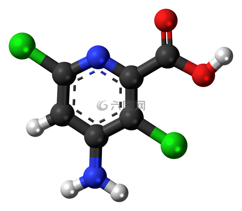 aminopyralid,除草剂,分子