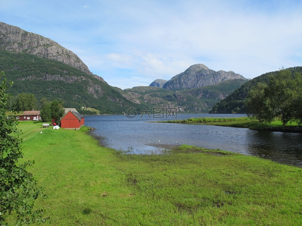 sunnfjord,戴尔,挪威