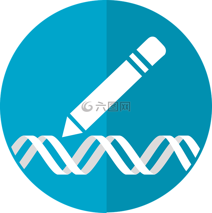 基因编辑的图标,医图标,遗传工程的图标