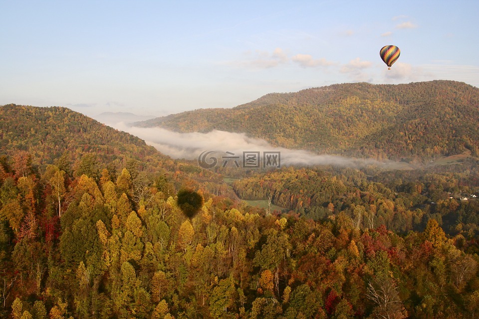 山,阿巴拉契亚,气球