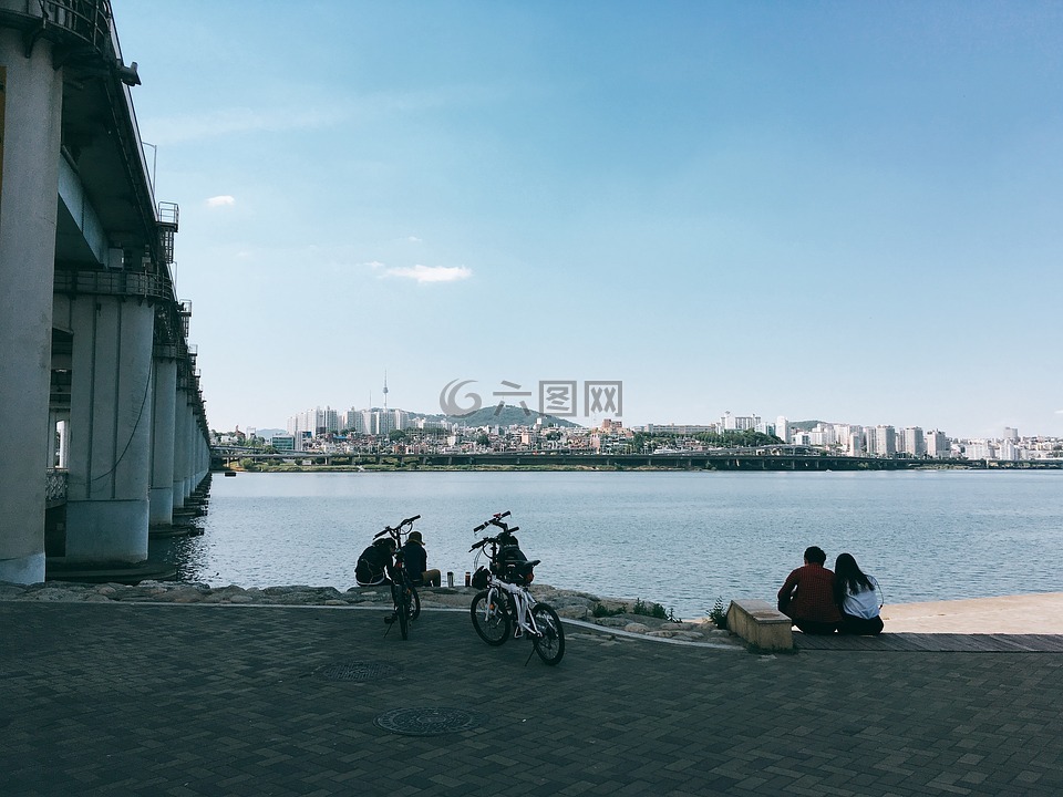 汉城,汉河,自行车
