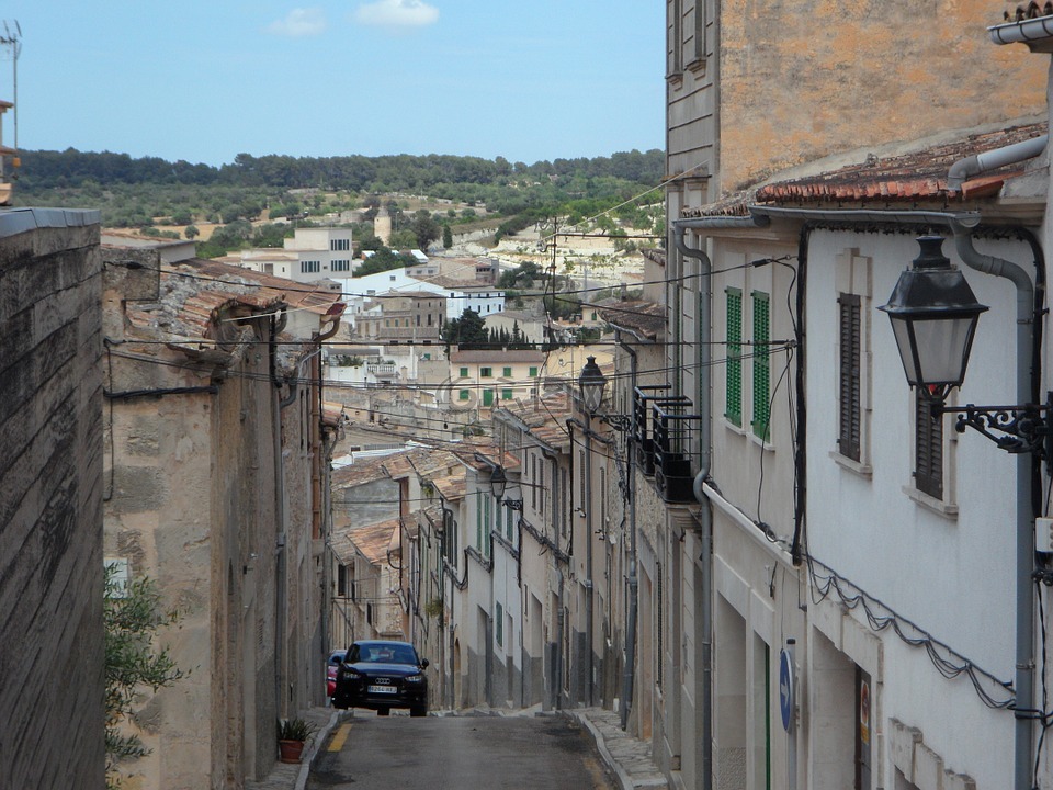 algaida,街道峡谷,路