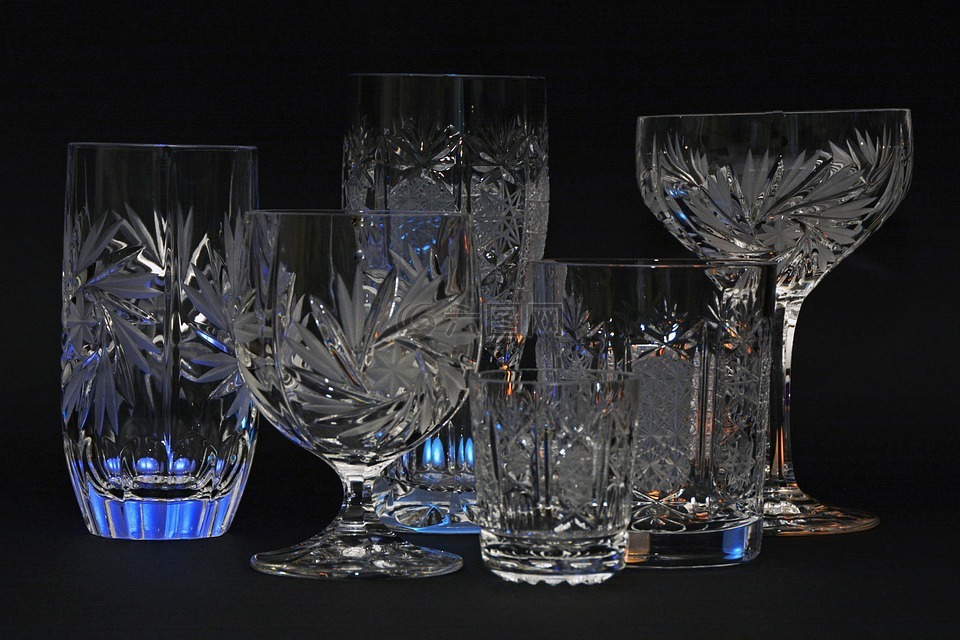 水晶酒杯,水晶,玻璃