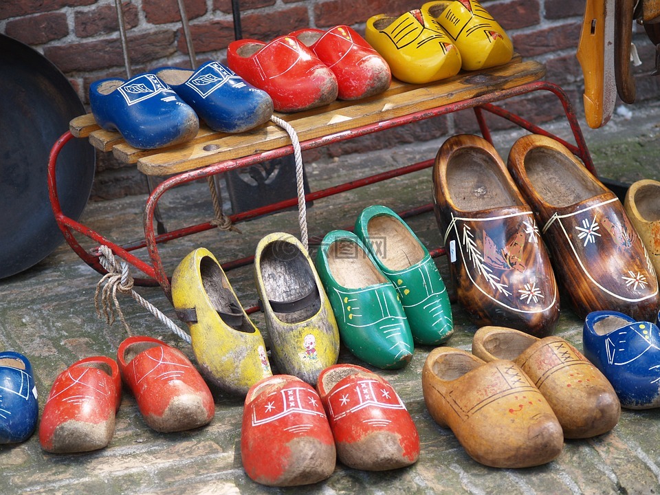 木制鞋,荷兰,鞋