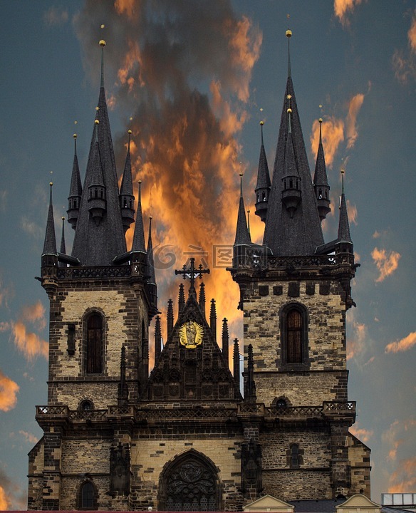 圣玛丽教堂,布拉格,瓦茨拉夫广场