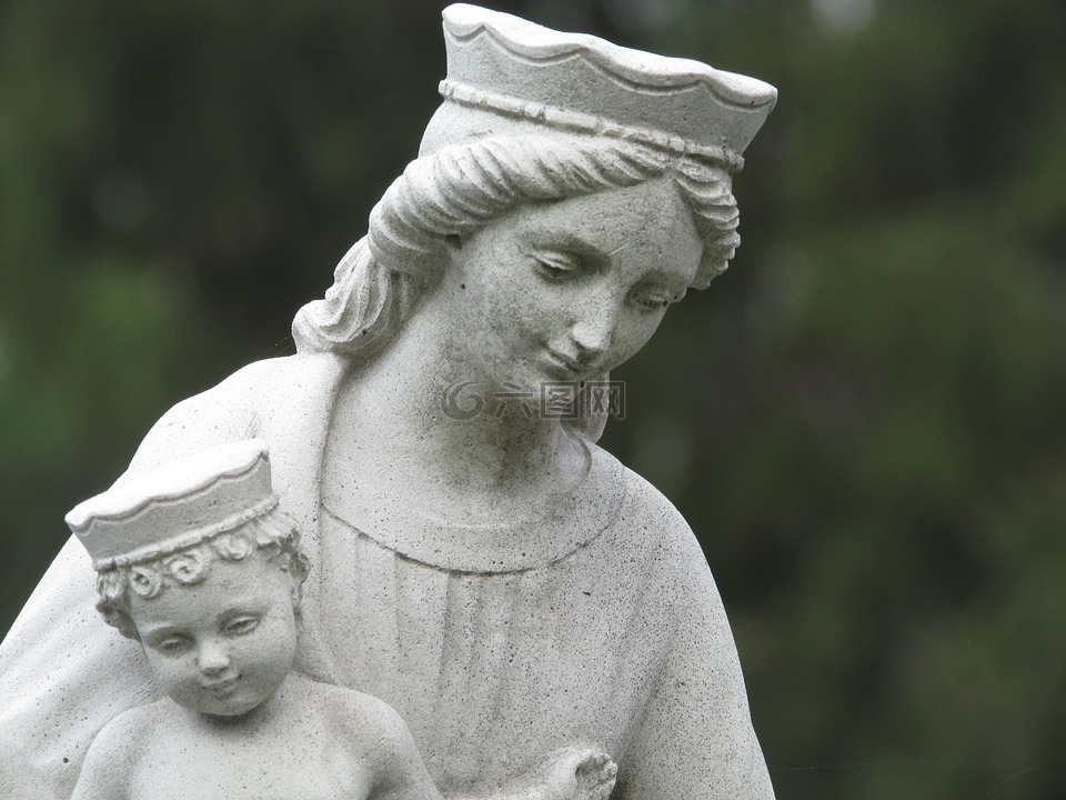 雕像,圣母玛利亚,宗教