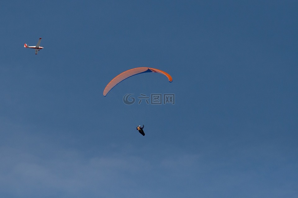 滑翔伞,风险,空中交通