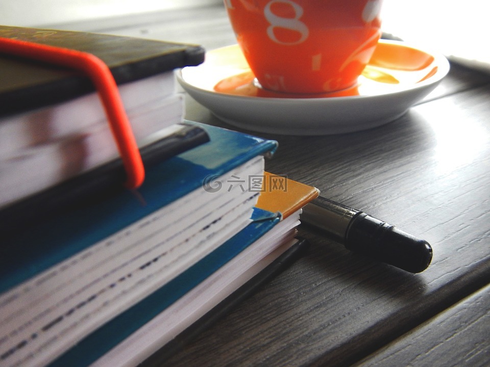 办公室,杯,通讯簿