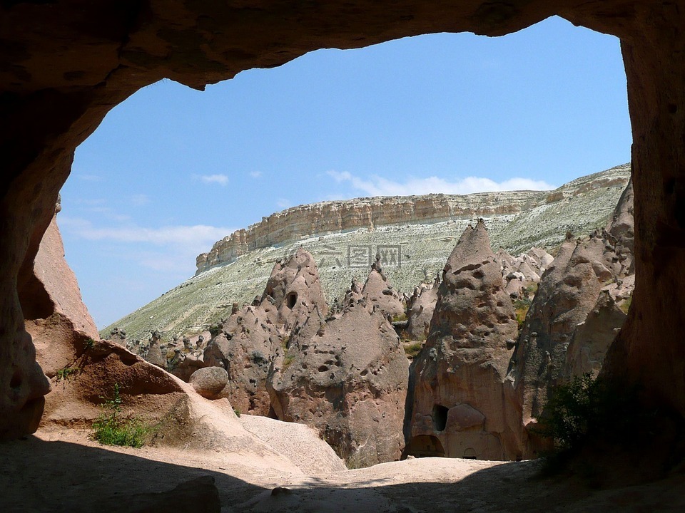洞穴,zelve,卡帕多西亚