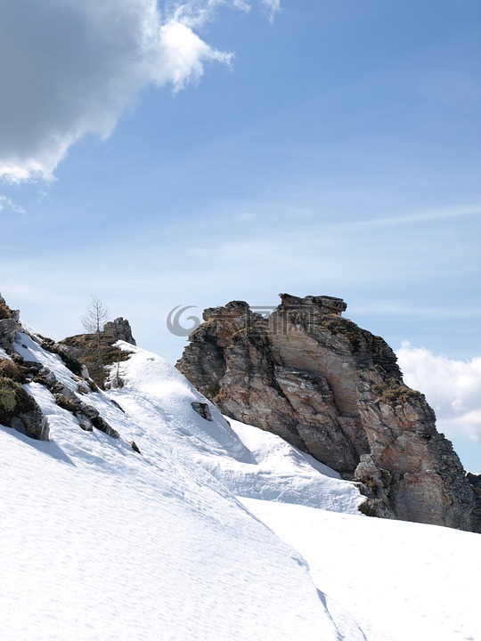 冬天雪山