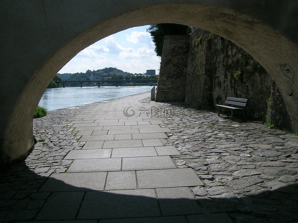 拱,石拱桥,多瑙河