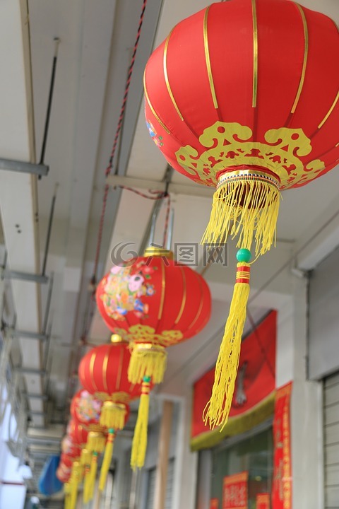 灯笼,中国,红色