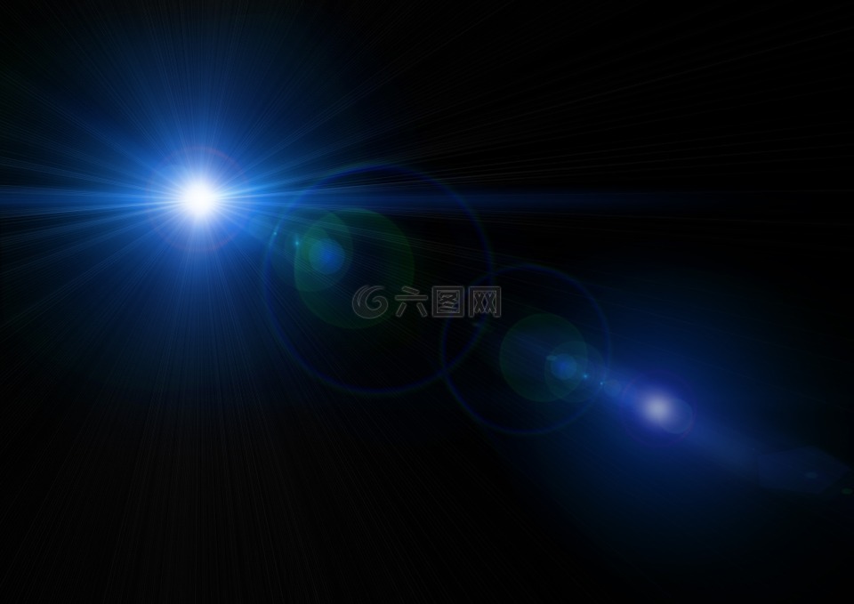 镜头光晕,光,抽象