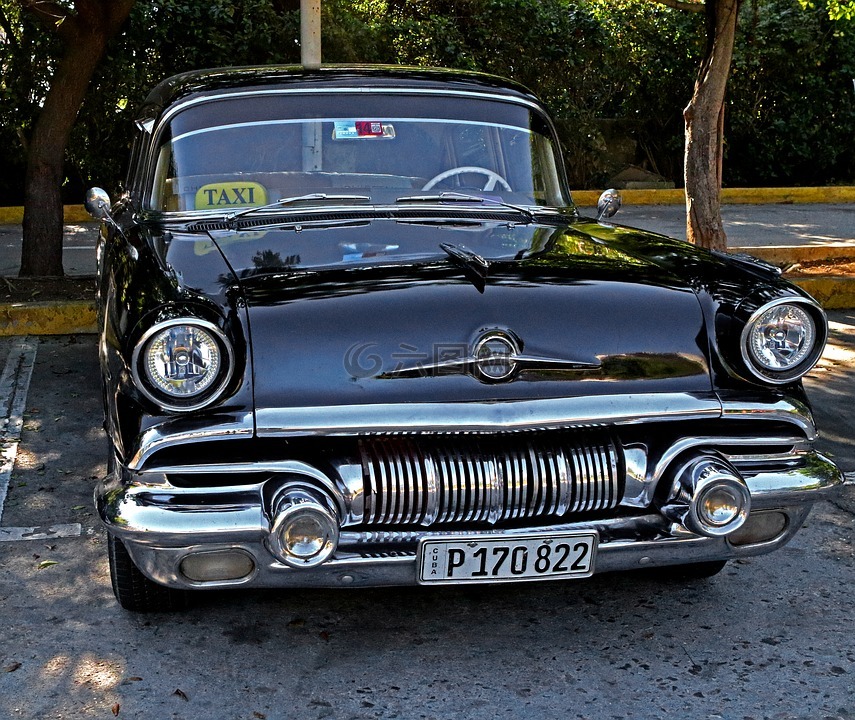 古巴,车,庞蒂亚克