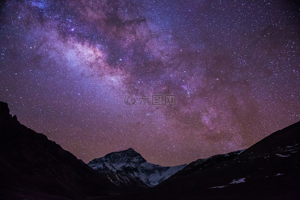 银河,星空,西藏