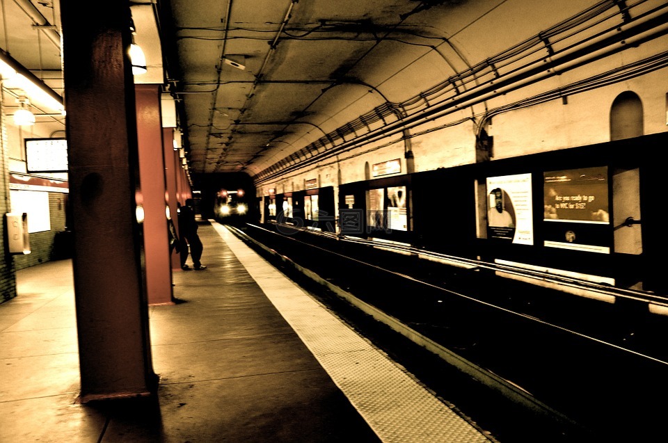 地铁,纽约市,地下