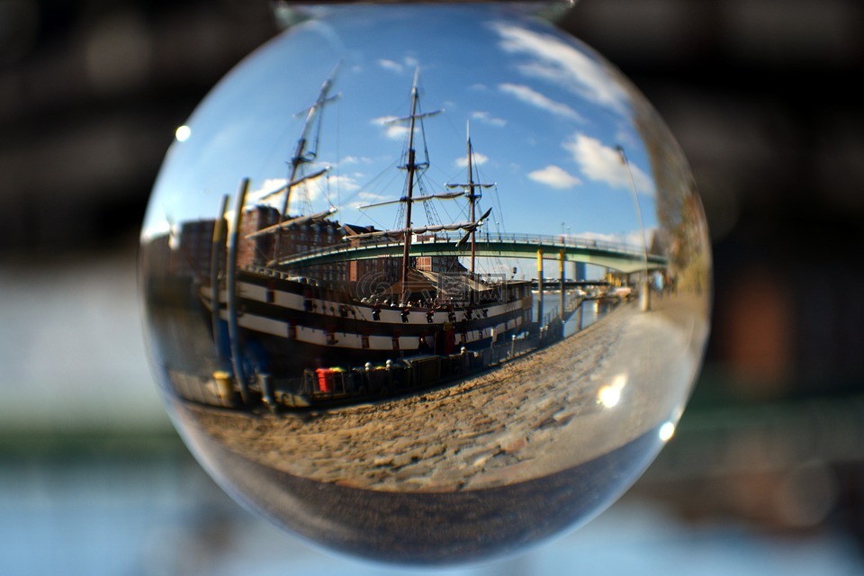 玻璃球,球形摄影,船舶