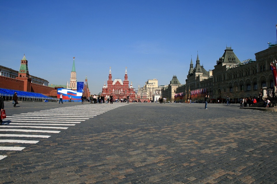 红色方形,莫斯科,摊铺