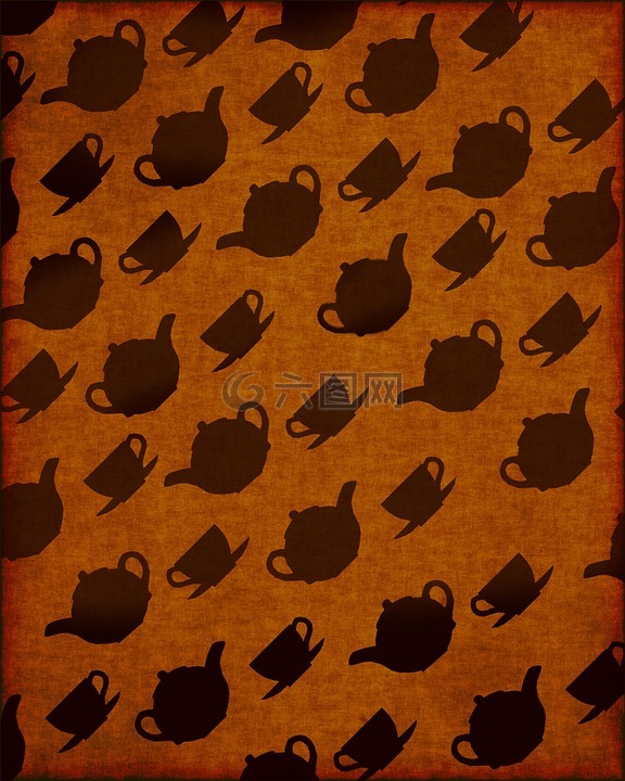 茶壶,背景,仙境