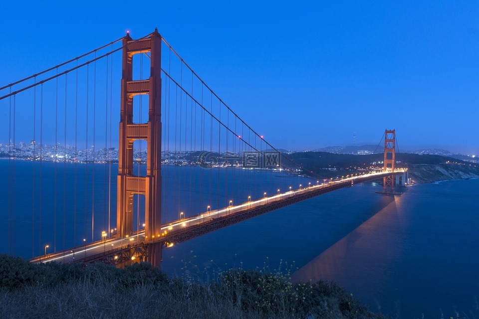 桥,金门大桥,旧金山