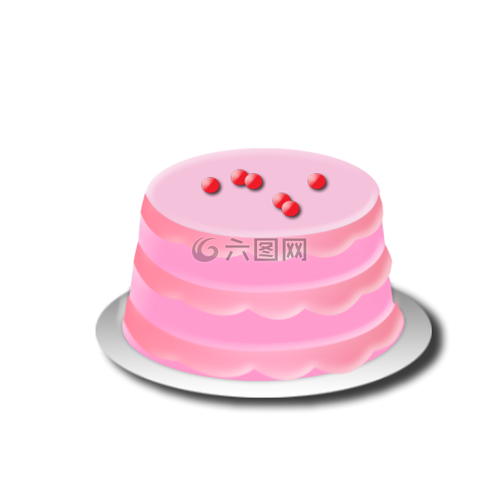 蛋糕,粉色,生日