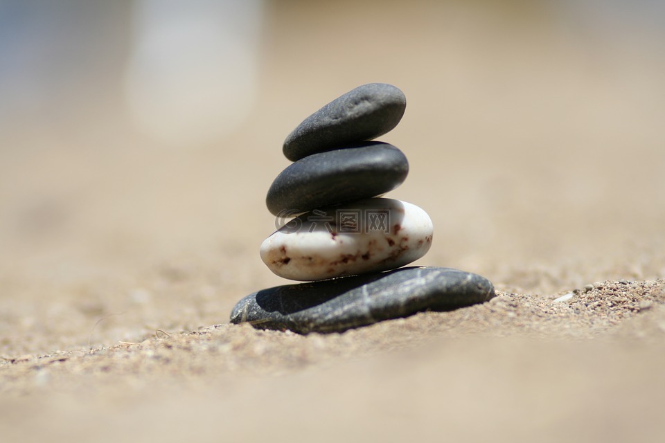 石头,砂,海滩