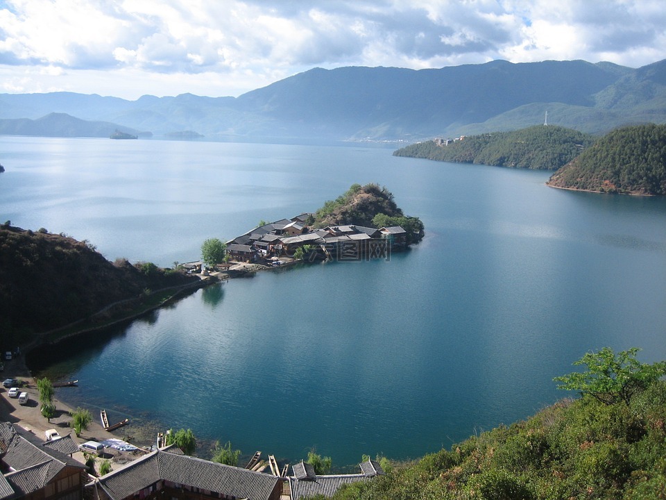 泸沽湖,中國,雲南