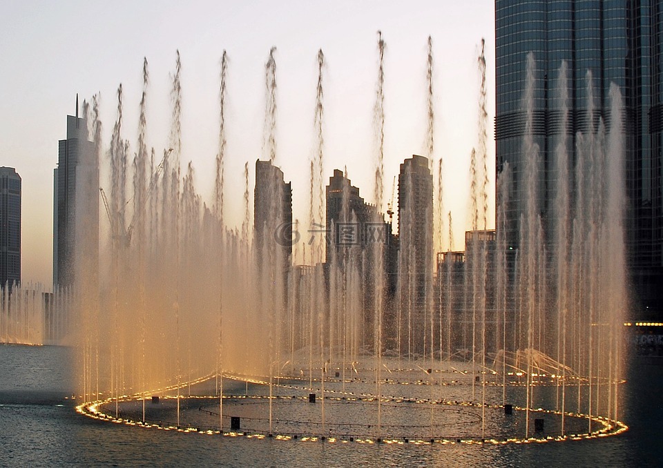 水游戏,迪拜,迪拜喷泉