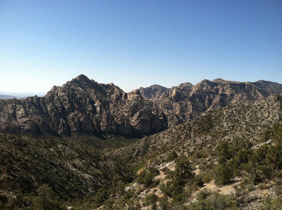 红岩峡谷,拉斯维加斯,远足径