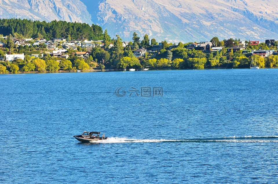 湖,船,风景