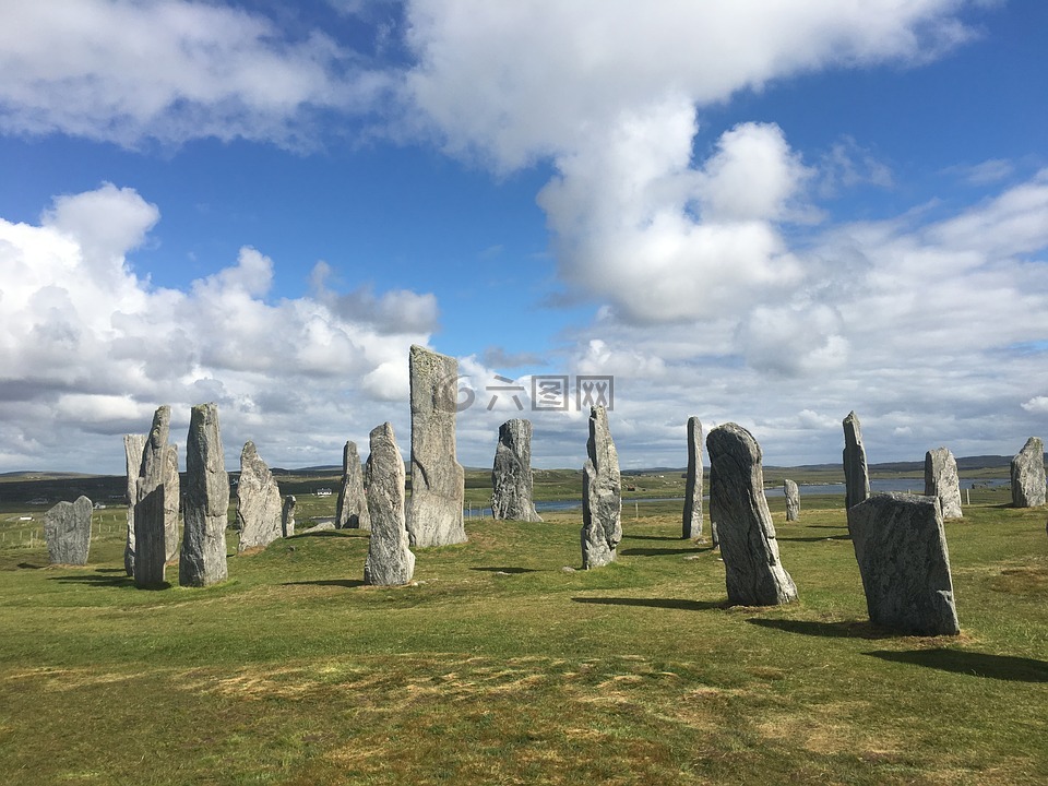 站着的石头,刘易斯的马恩岛,苏格兰