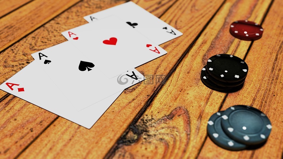 扑克,游戏,令牌