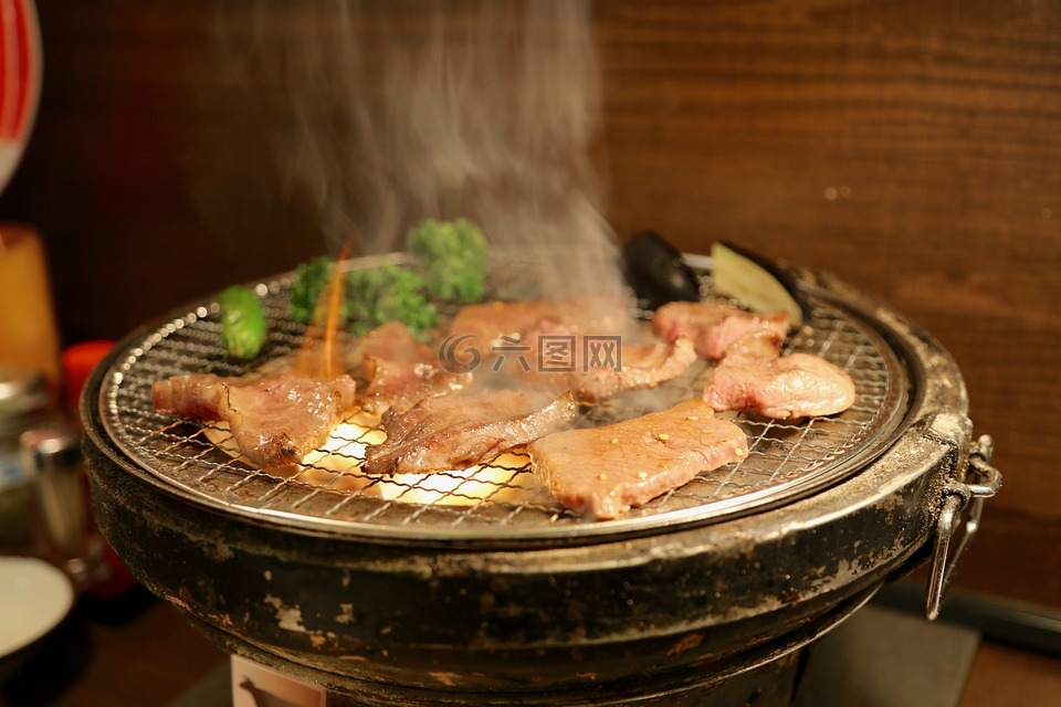 日本,美食,烤肉