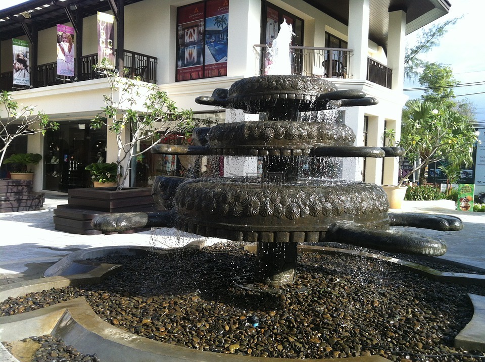喷泉,普吉岛,泰国