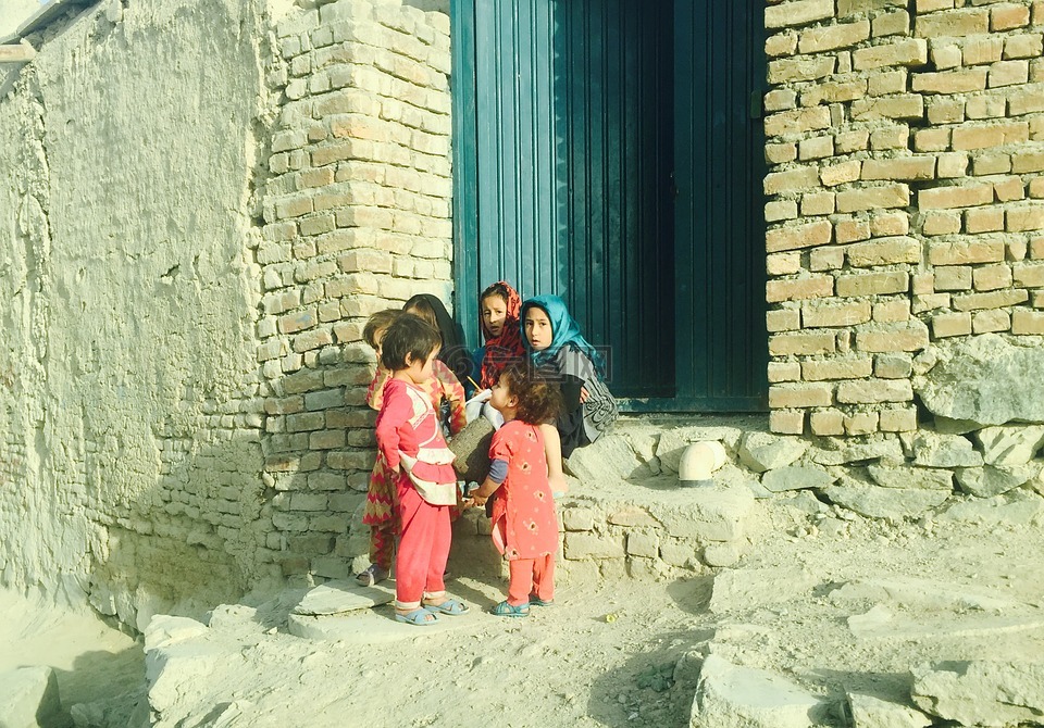 喀布尔,儿童,贫困