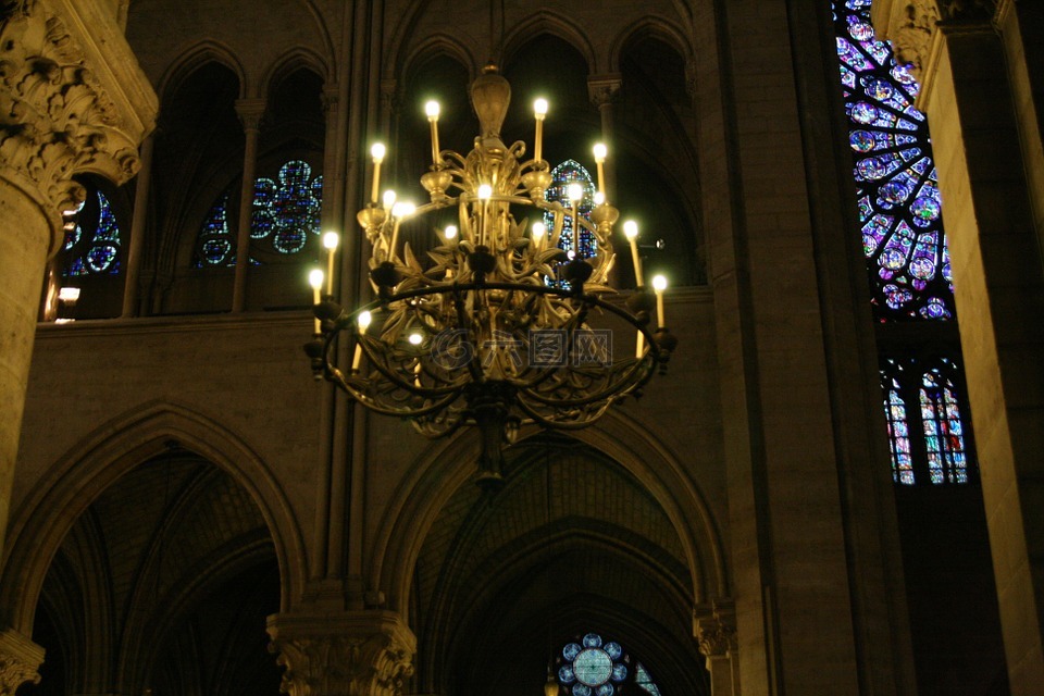 没有热 le 圣母院,大教堂,巴黎