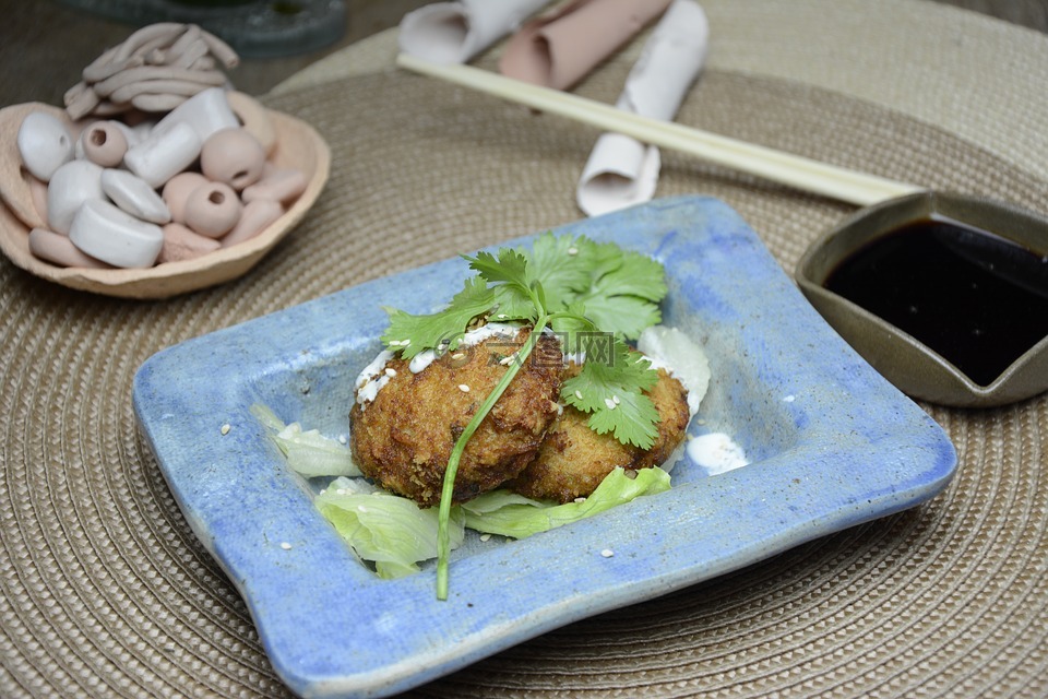 天然的食物,寿司,健康食品