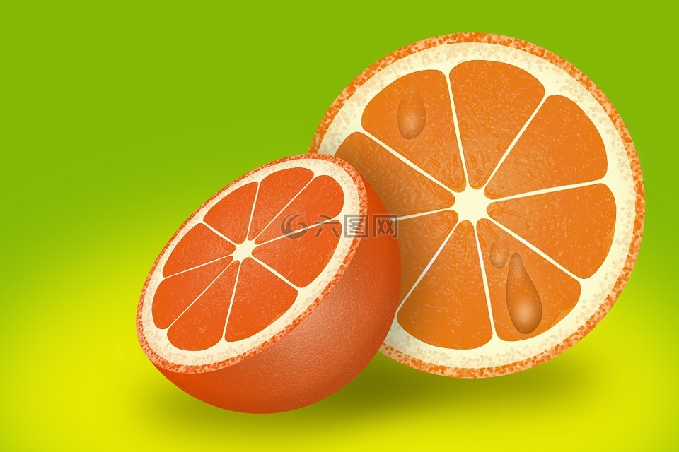 橙色,橘子,柑橘类水果