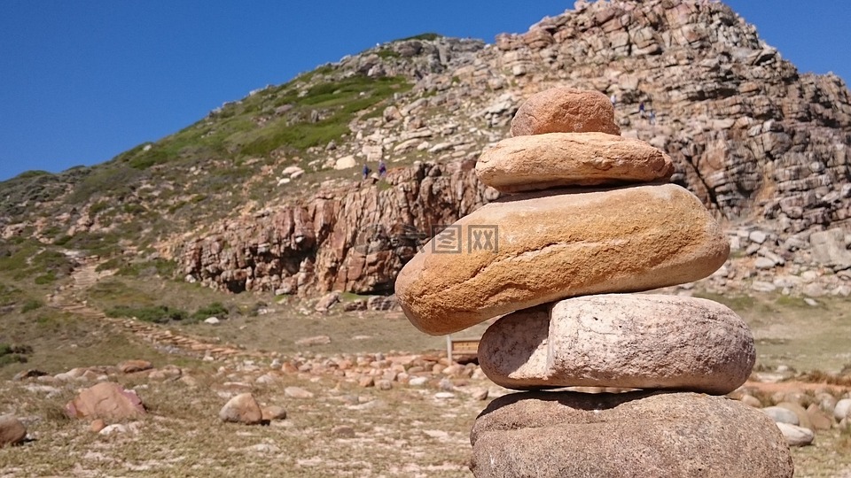 石头,山,非洲