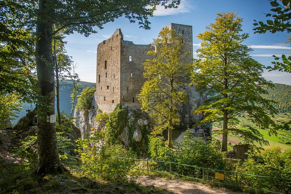 reußenstein,城堡的俄罗斯石,施瓦本白蛋白