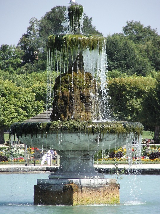 喷泉,花园,枫丹白露城堡
