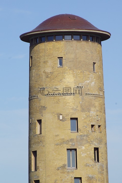 水塔,domburg,荷兰