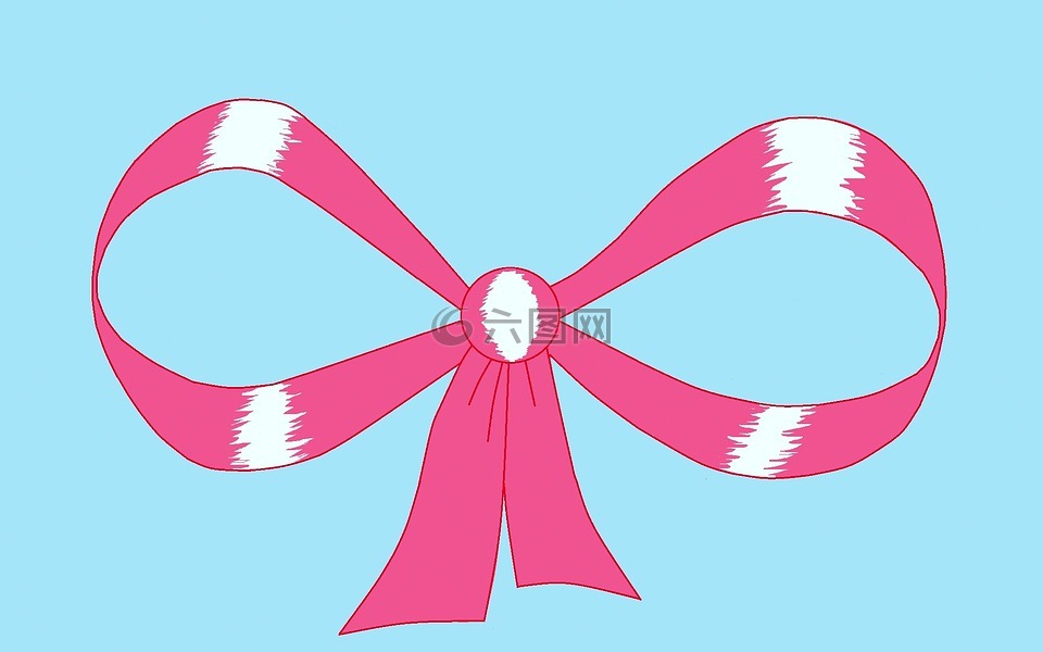 乳腺癌,粉色蝴蝶结,妇女