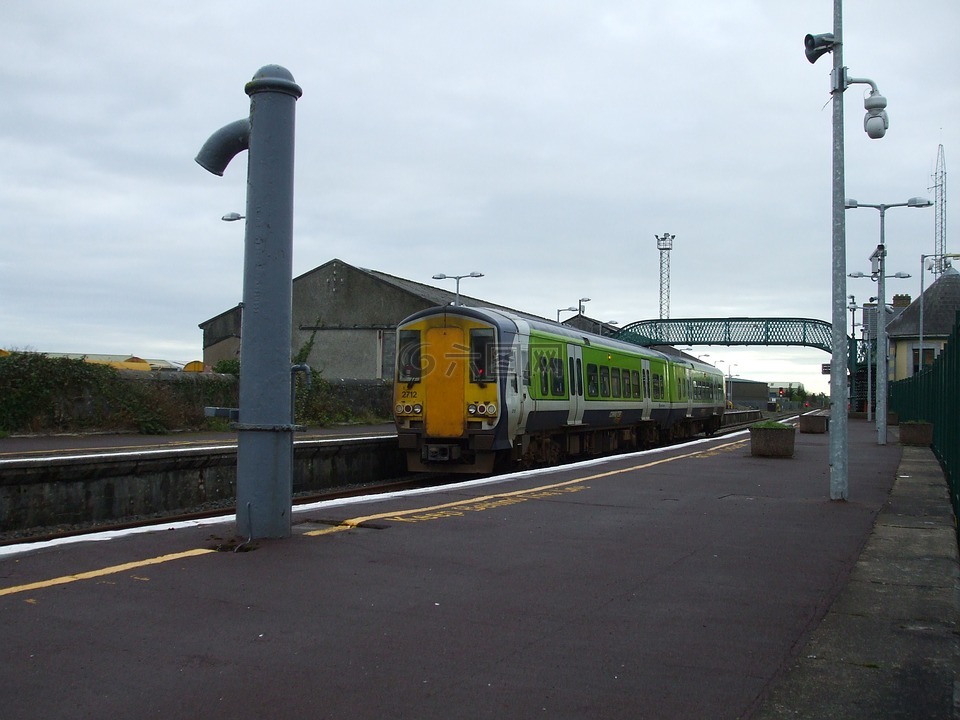 火车站,火车,爱尔兰的火车